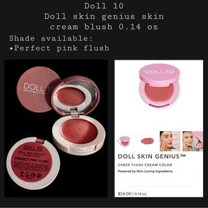 Doll 10 skin genius skin cream blush Pink Cheek Blush 0.14oz